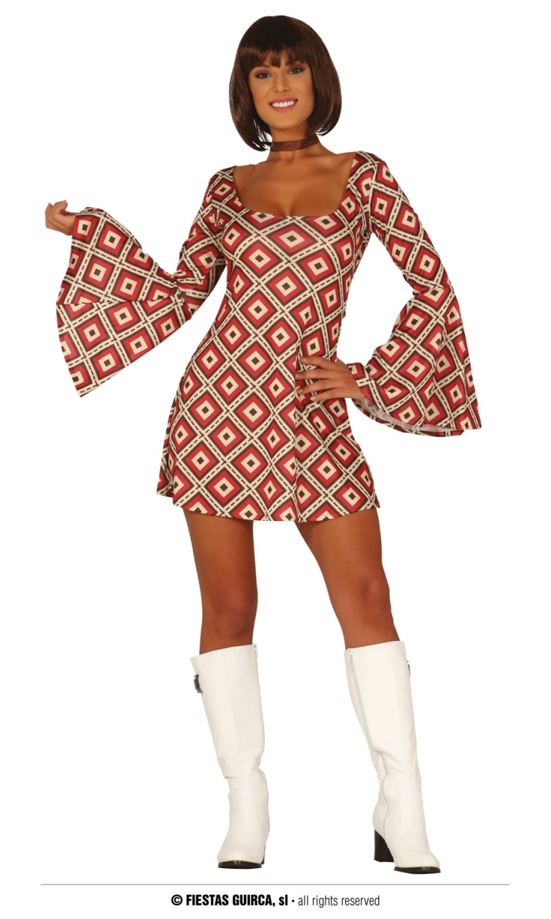 Groovy Boogie Disco Lady - Adult Size Medium (38-40)