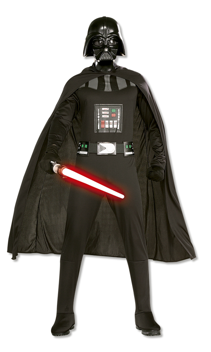 Official Licensed Darth Vader Costume With Lightsaber - Adult Size Standard