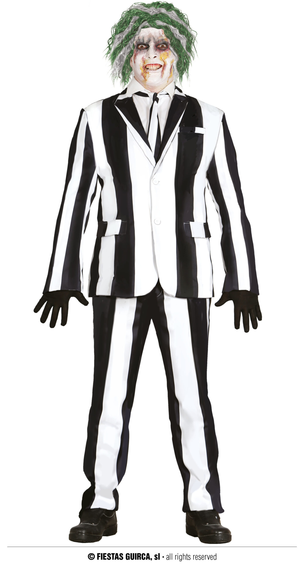 Beetlejuice Ghost Costume - Adult Size Medium (48-50)