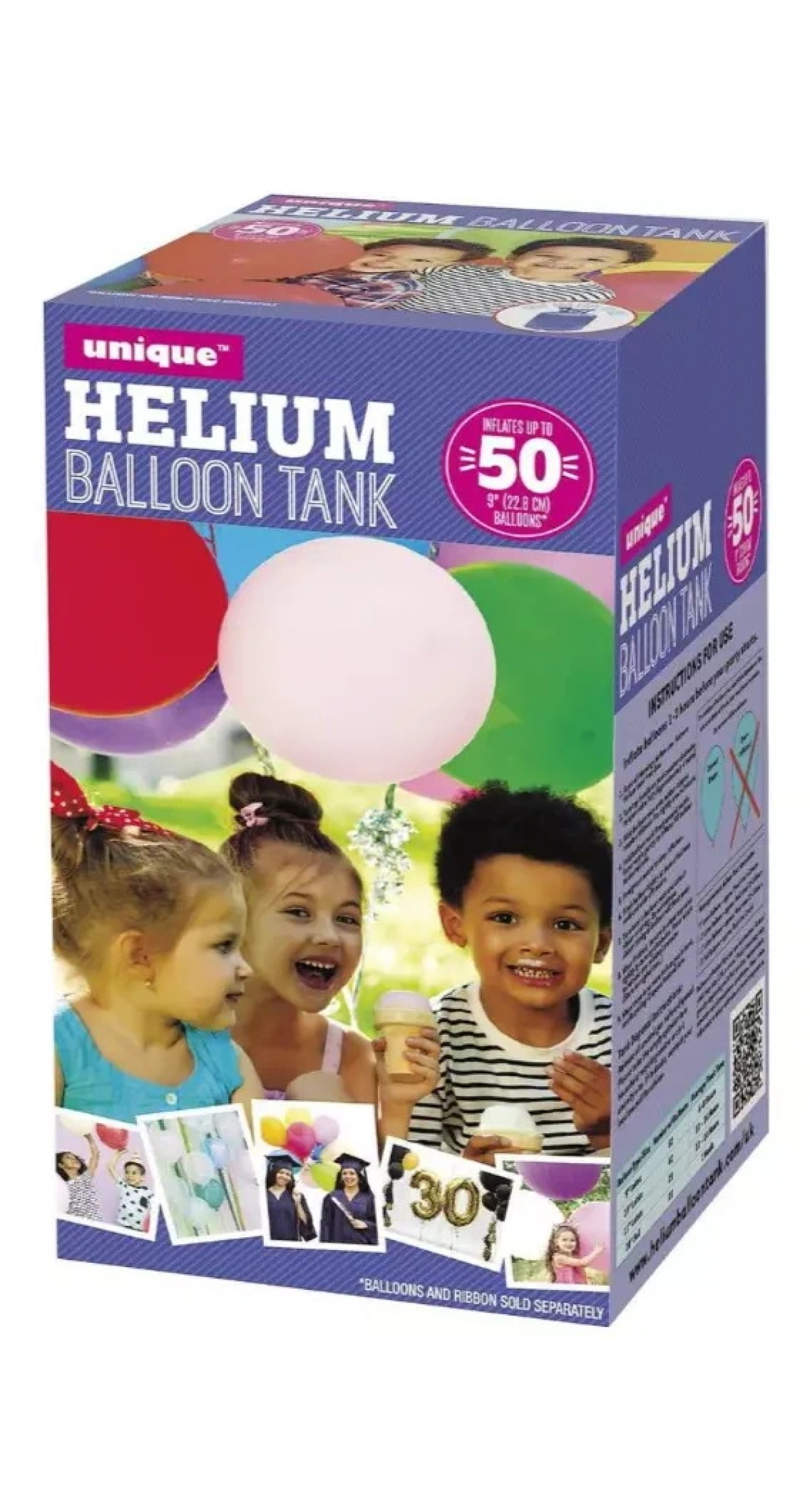 Helium Cylinder Inflates Approx 50 x 9'' Latex Balloons - Image 3