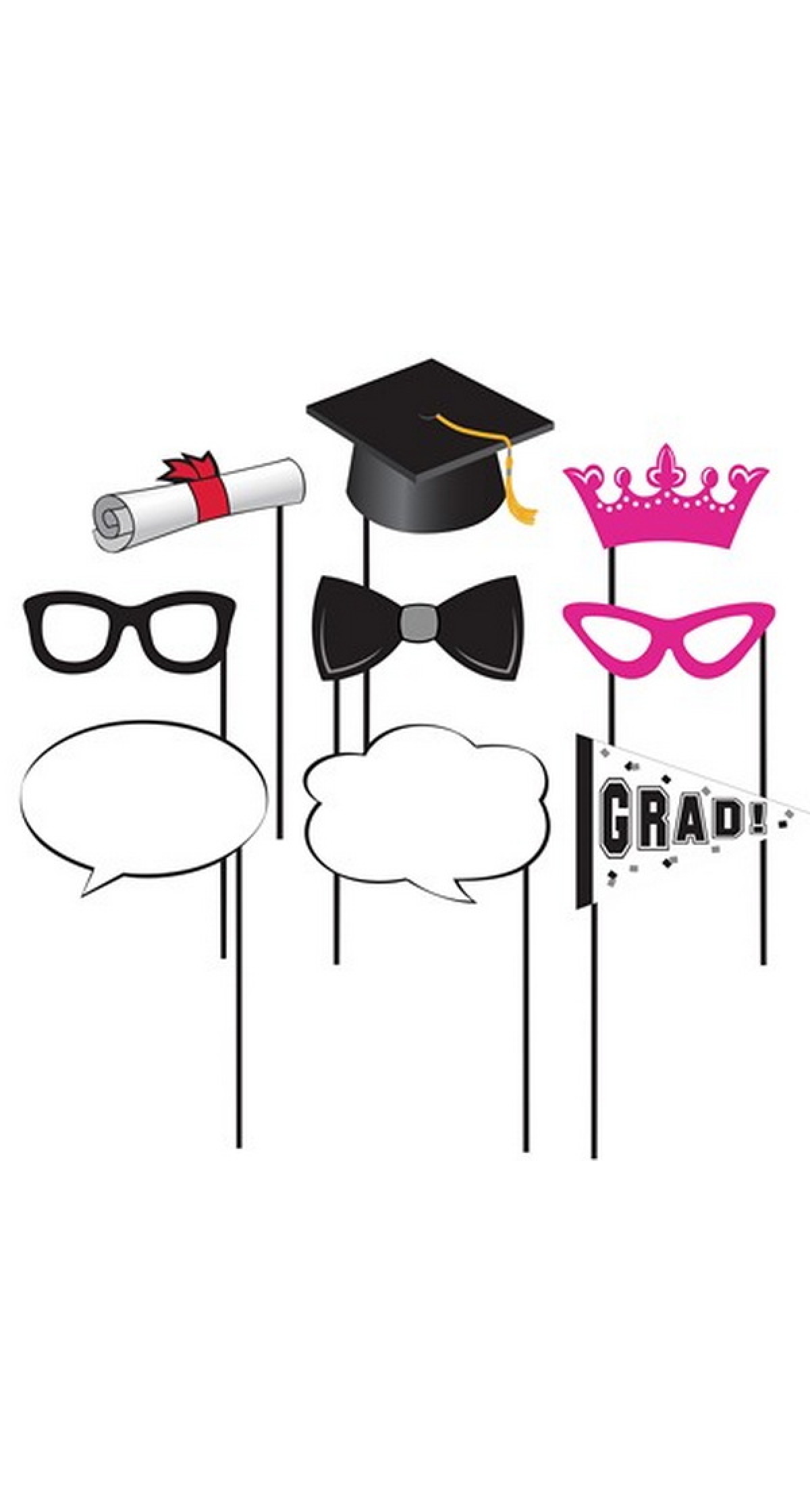 Graduation Photo Props 10pcs - Image 2