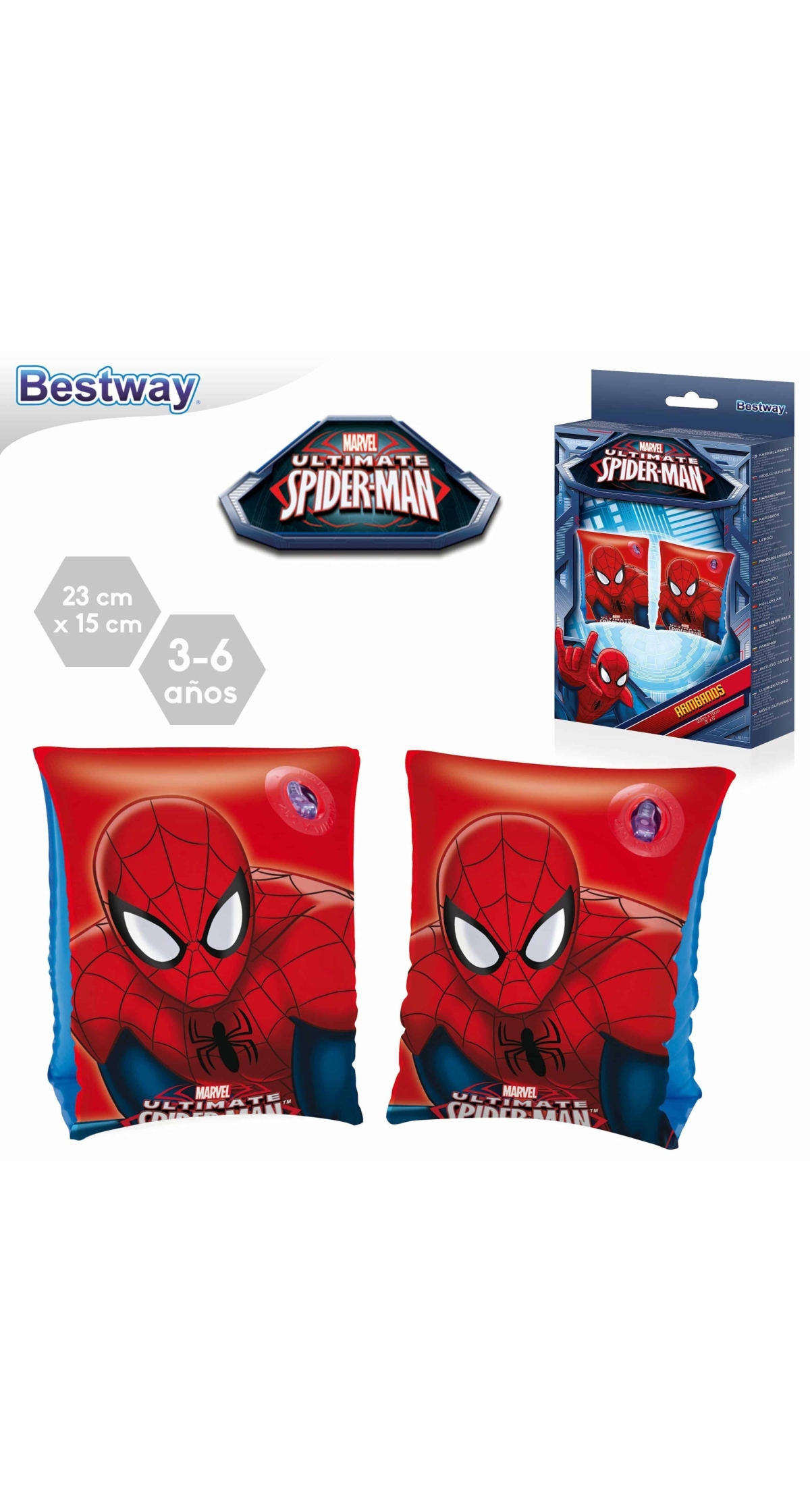 Bestway Spider-man Armbands 23x15cm