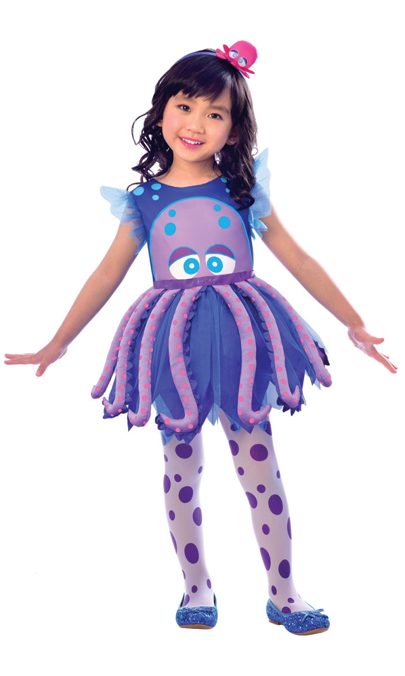 Little Octopus Girl Costume - Age 2 to 3 Years