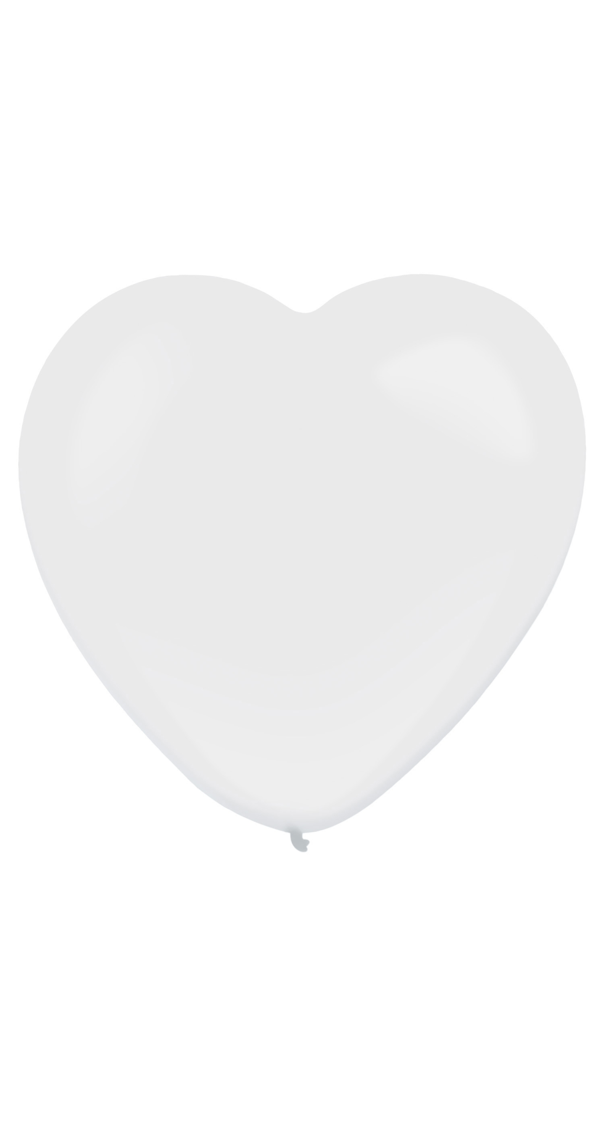 Everts Heart Latex Balloon Frosty White Standard â€“ (12â€³/30cm) - 1pc