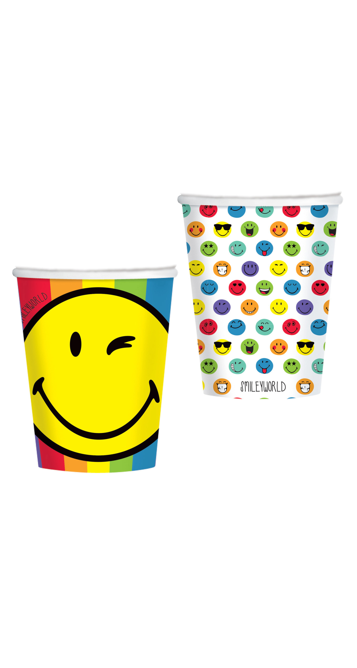 Emoji Smileyworld Paper Cups 250ml - 8pk