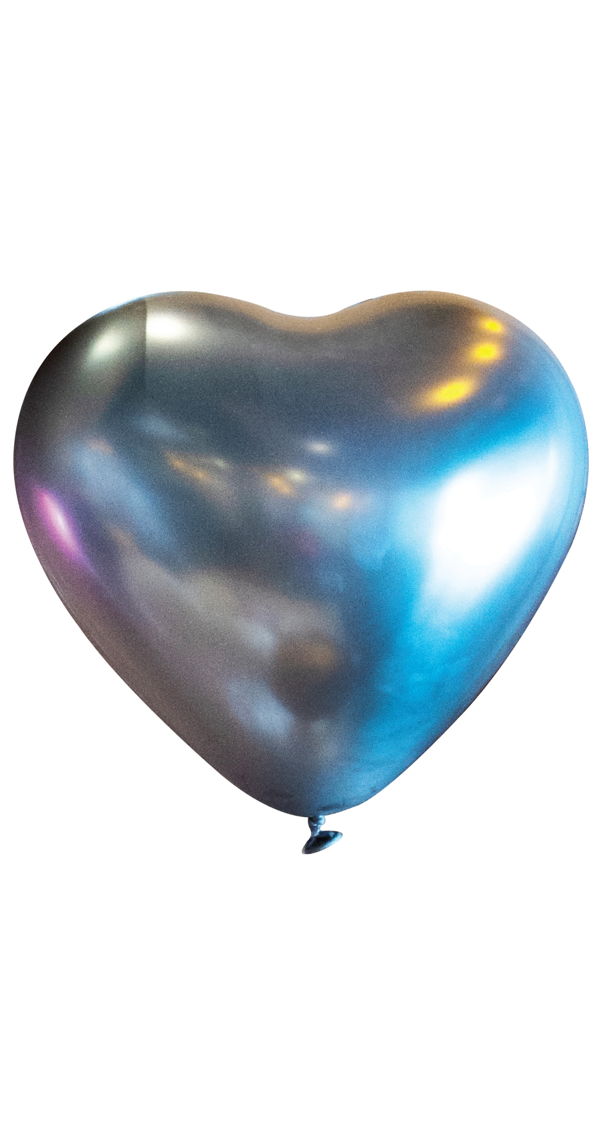 Everts Heart Latex Balloon Satin Luxe Platinum - (12"/30cm) - 1pc