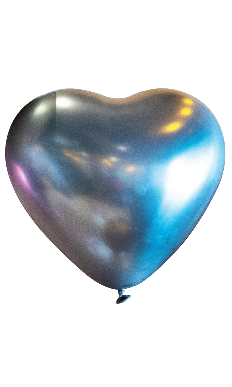 Everts Heart Latex Balloon Satin Luxe Platinum â€“ (12â€³/30cm) - 1pc