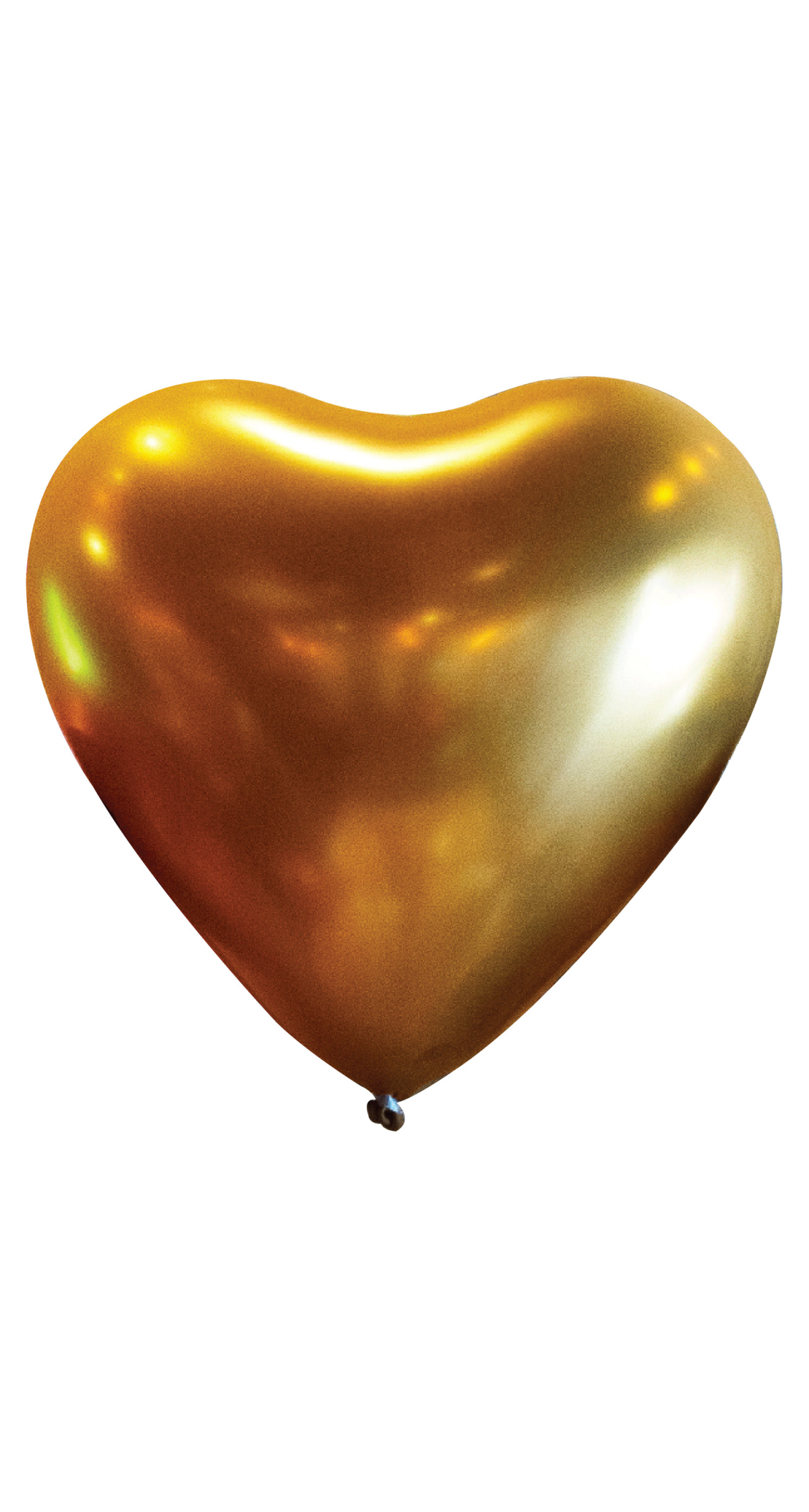 Everts Heart Latex Balloon Satin Luxe Gold - (12"/30cm) - 1pc