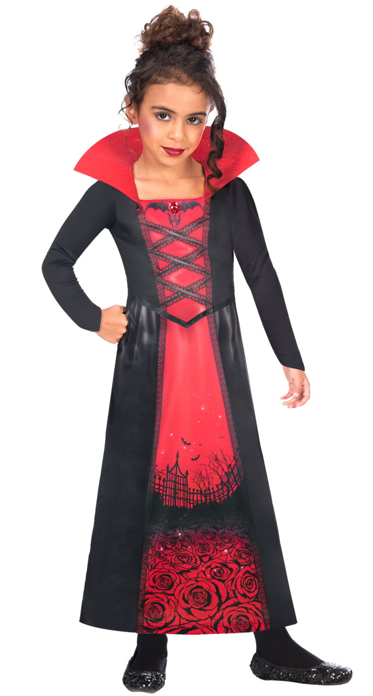 Halloween Rose Vampiress Girl Costume - Age 3 to 4 Years