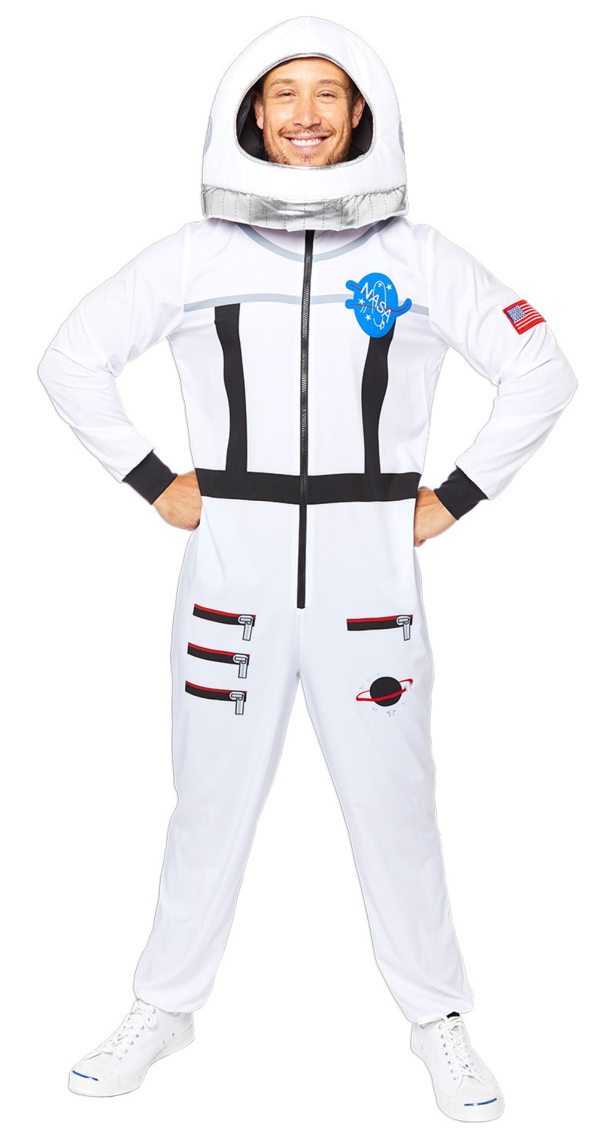 Astronaut Space Suit White Costume - Adult Size Plus (XXL)