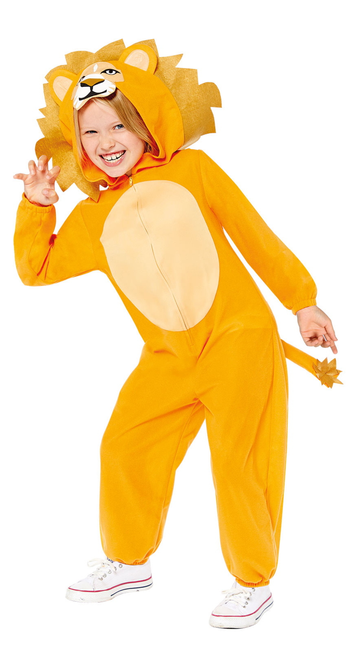 Lion Animal Onesie Child Costume - Age 8 to 10 Years