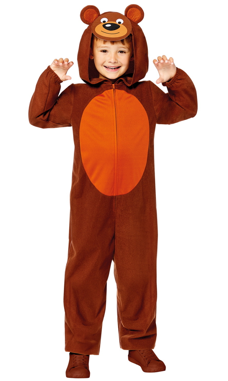 Bear Animal Onesie Child Costume - Age 3 to 4 Years
