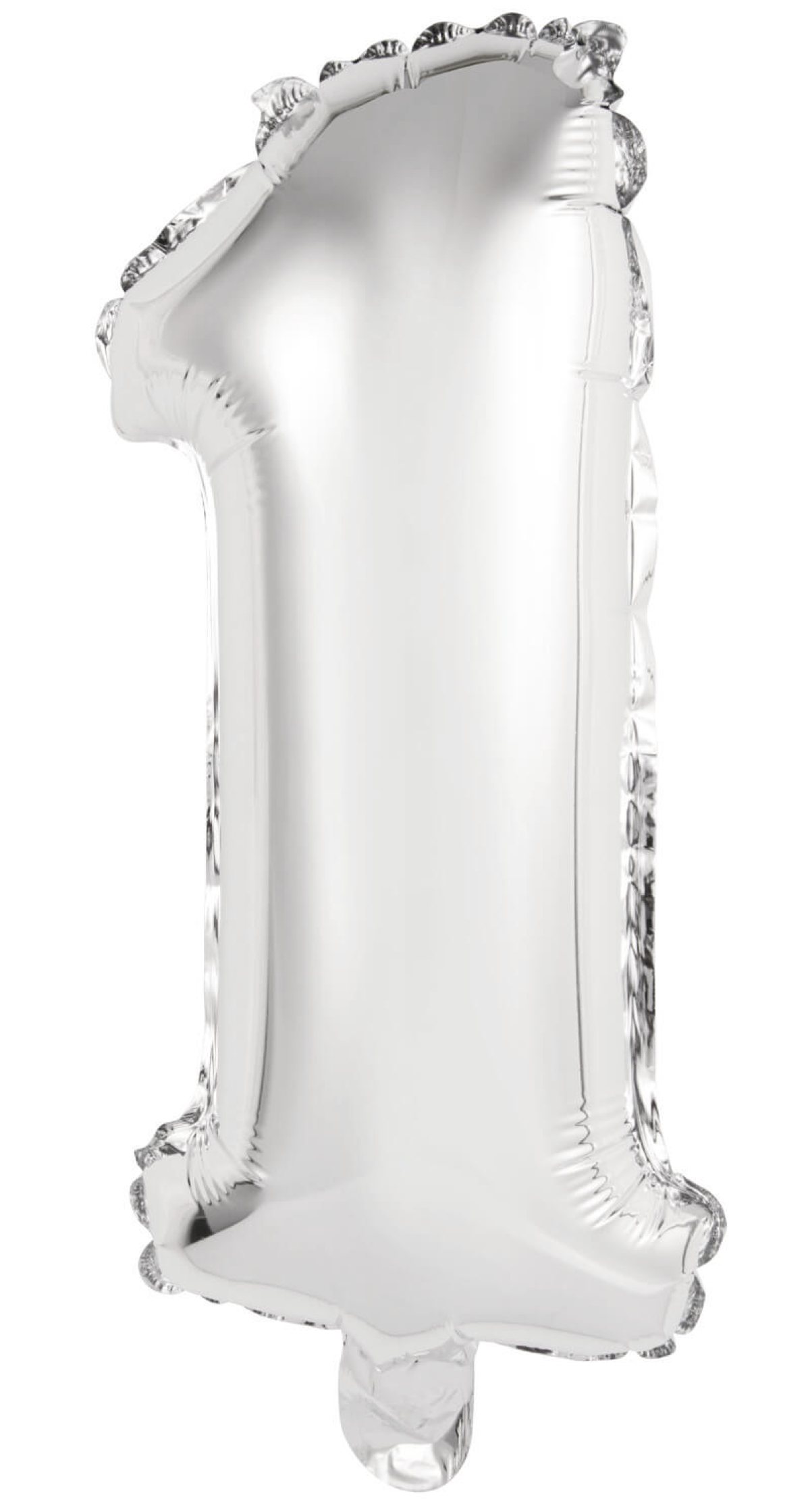 Mini Number 1 Silver Foil Balloon - 35cm