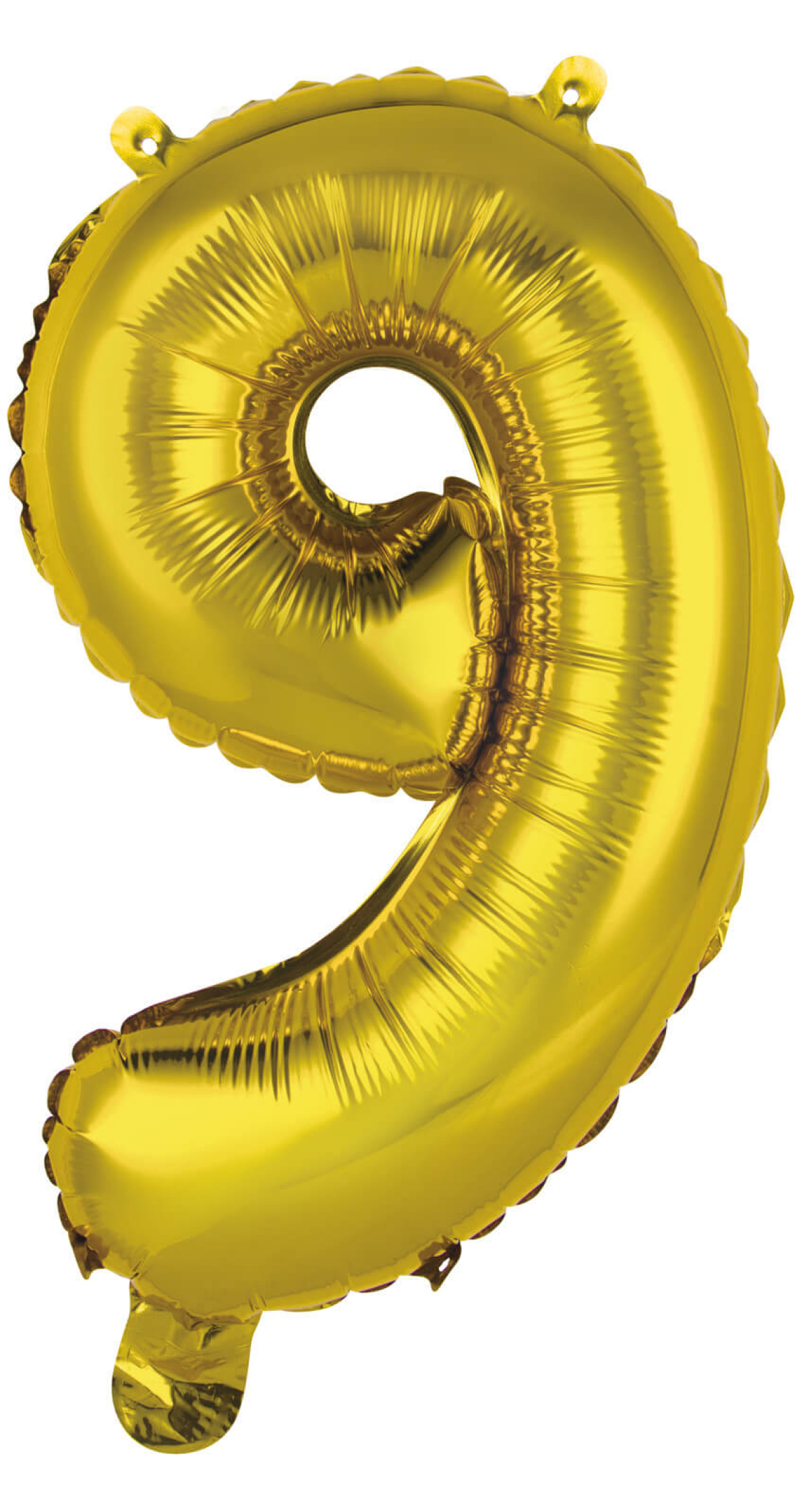 Mini Number 9 Gold Foil Balloon - 35cm