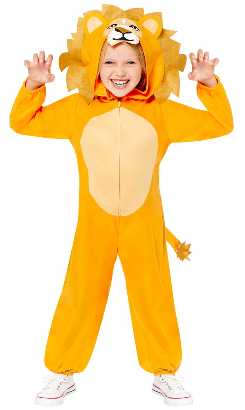 Lion Animal Onesie Child Costume - Age 10 to 12 Years