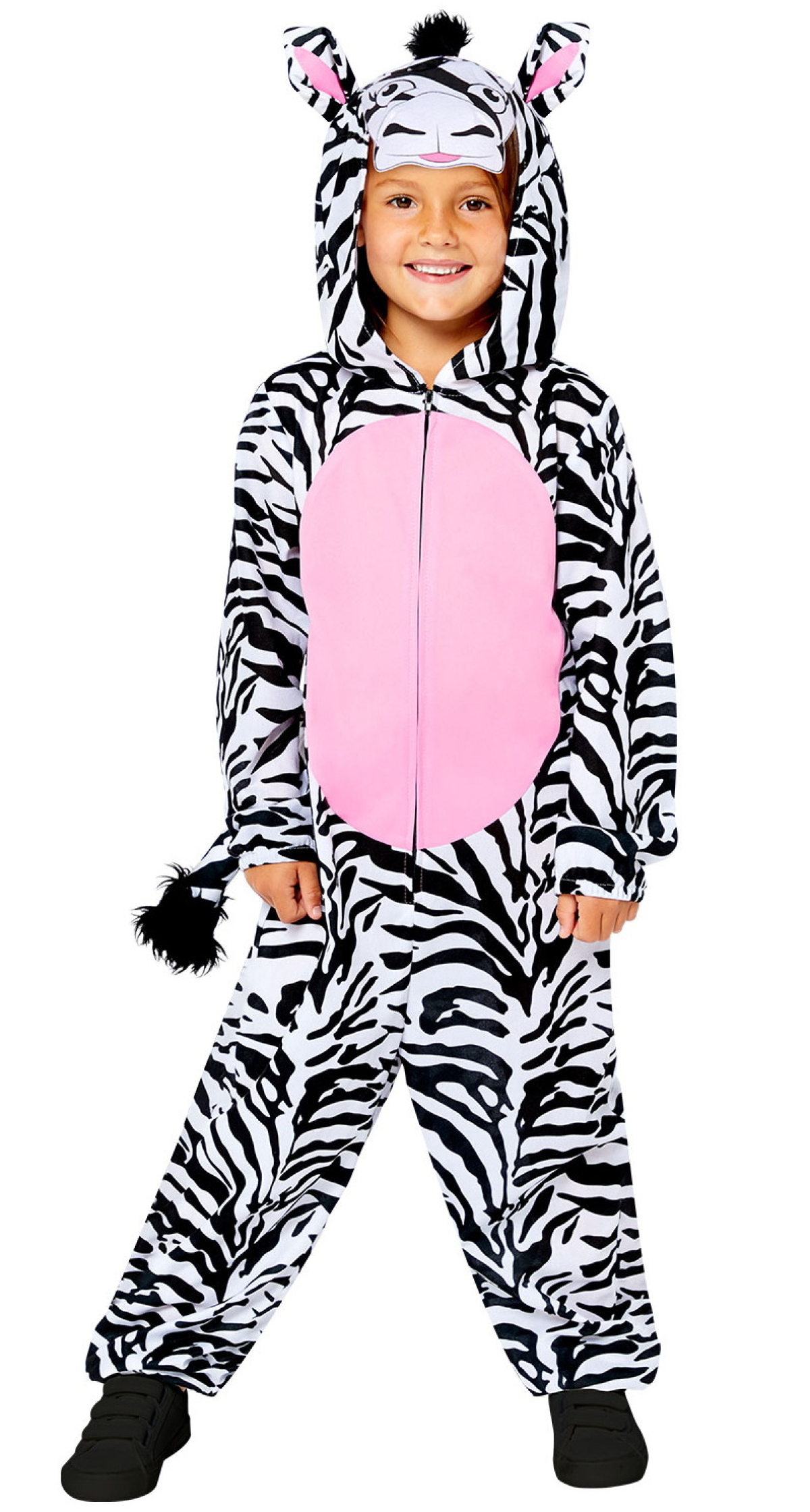 Zebra Animal Onesie Child Costume - Age 10 to 12 Years