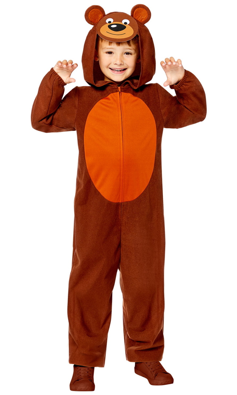 Bear Animal Onesie Child Costume - Age 10 to 12 Years