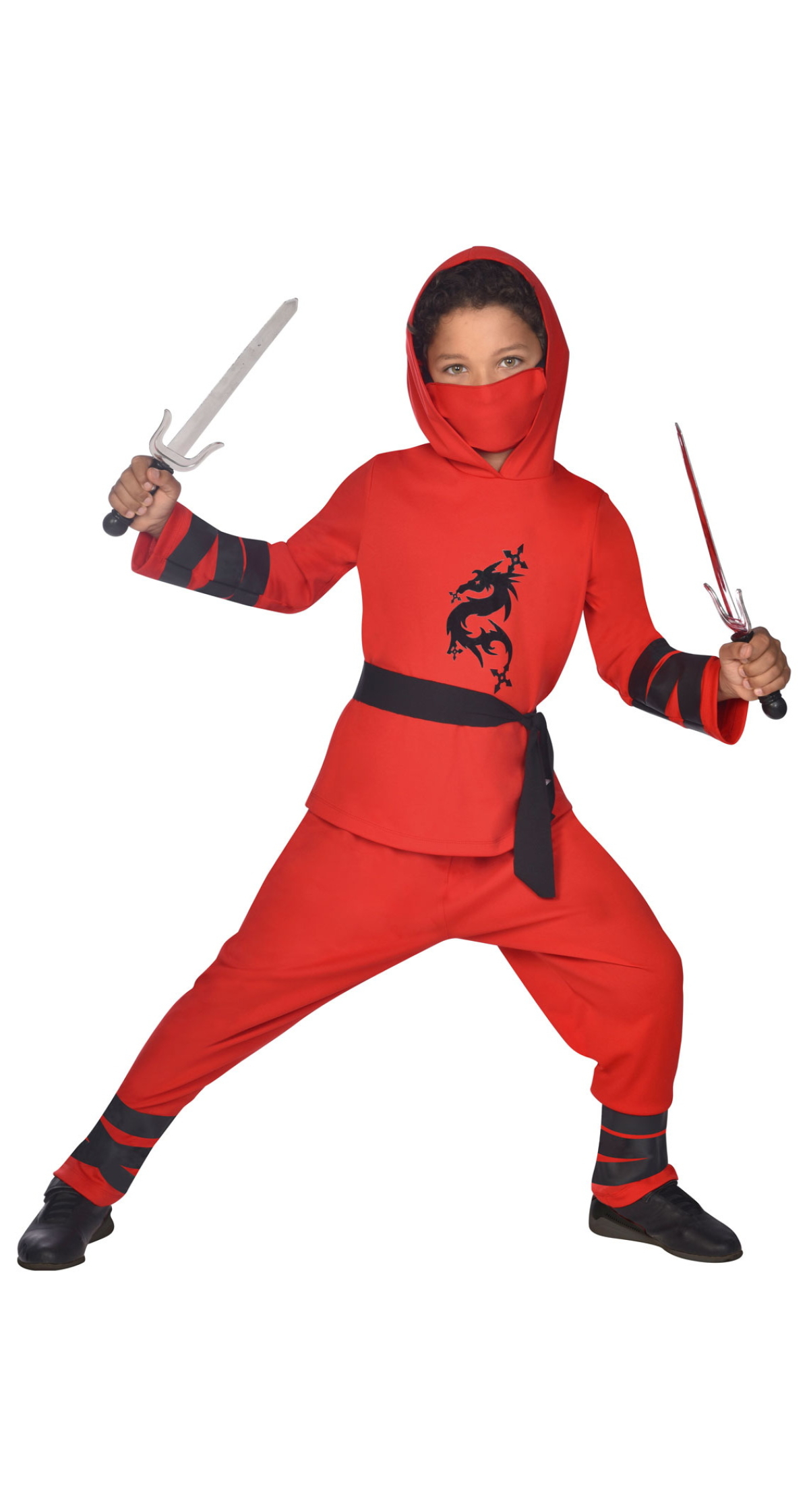 Ninja Warrior Red Costume - Age 3 to 4 Years