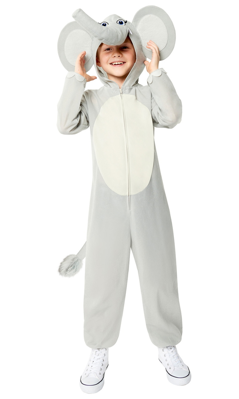 Elephant Onesie Costume - Age 6 to 8 Years