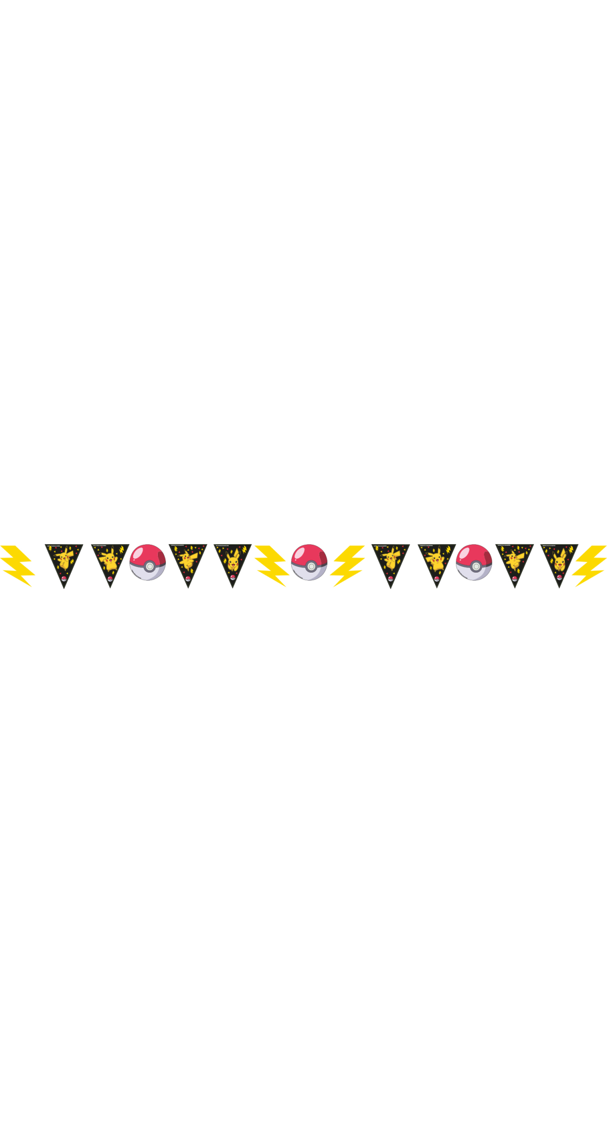 Pokemon Party Pennant Flag Banner - 3.3m x 17.5cm