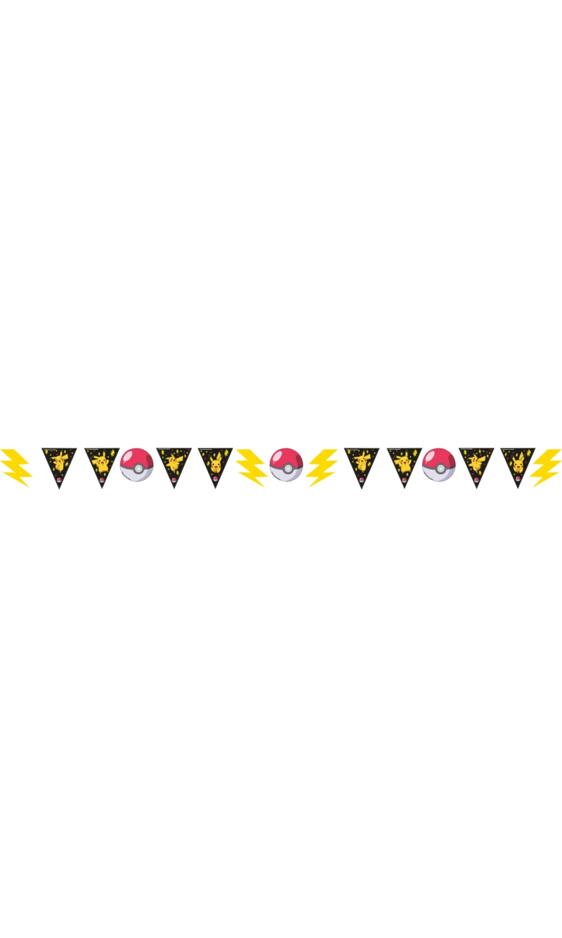 Pokemon Party Pennant Flag Banner - 3.3m x 17.5cm