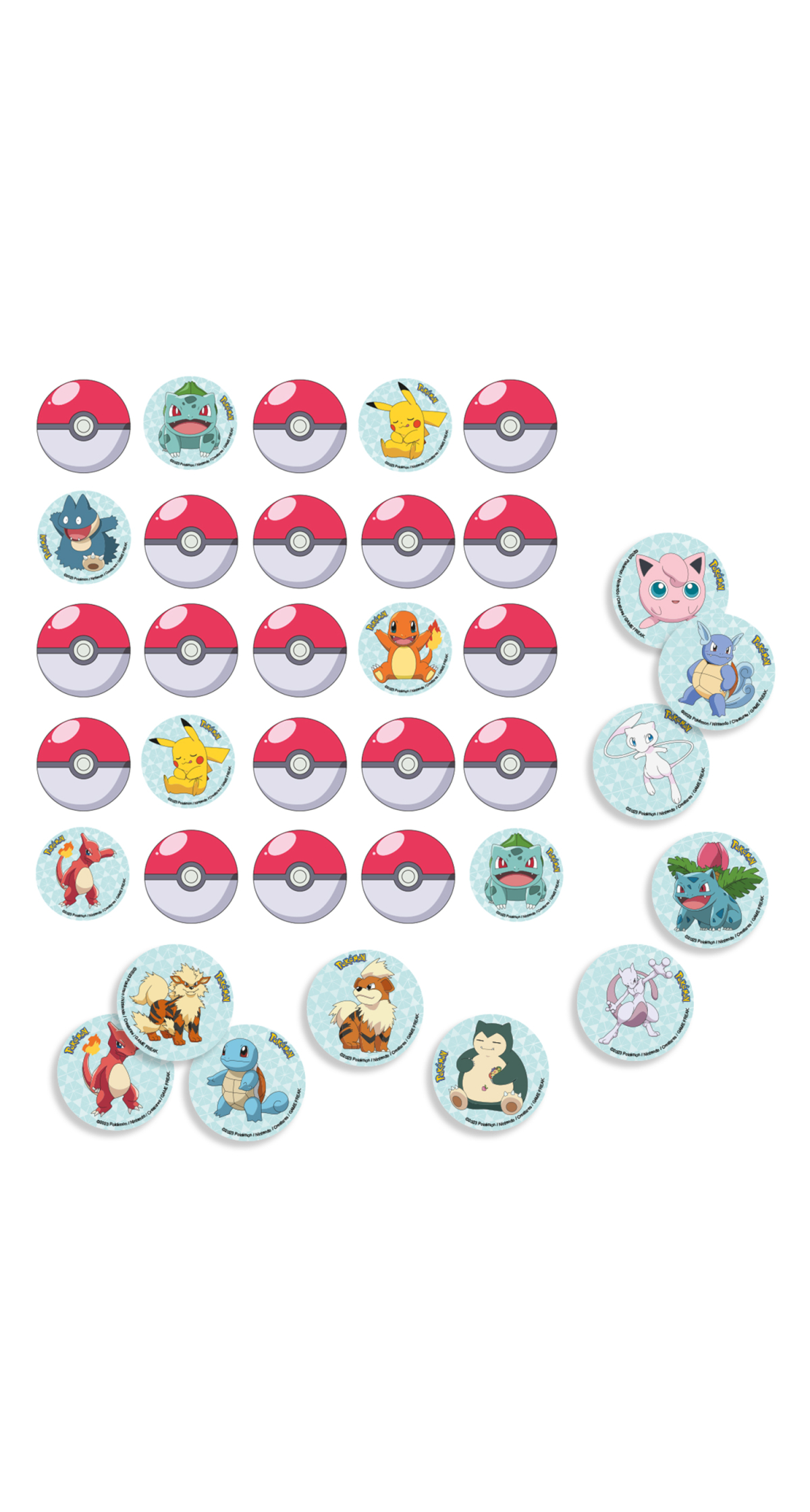 Pokemon Pikachu Party Matching Game - 32pk