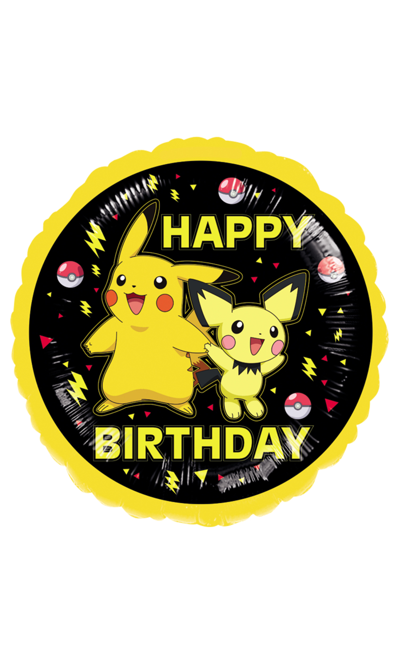 Pokemon Pikachu Happy Birthday Foil Balloon 43cm