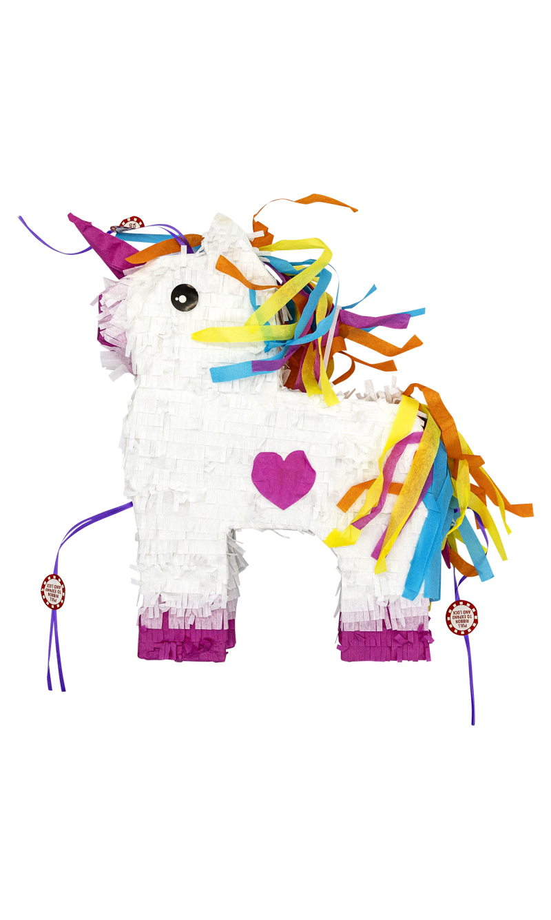 Expandable Pinata Unicorn - 40cm x 29cm