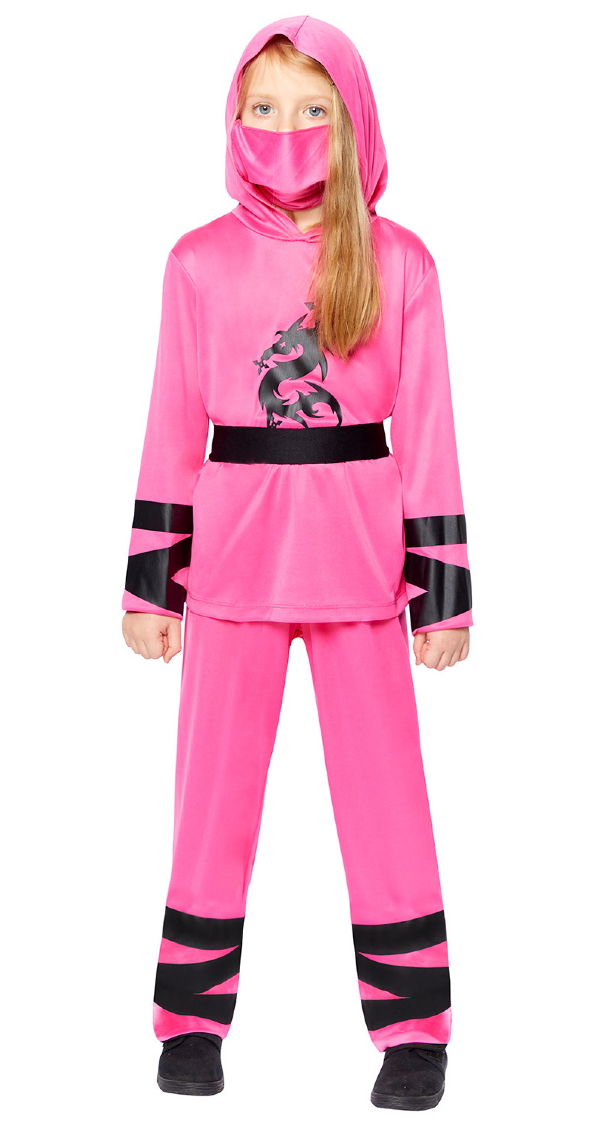 Ninja Warrior Girl Pink Costume - Age 8 to 10 Years