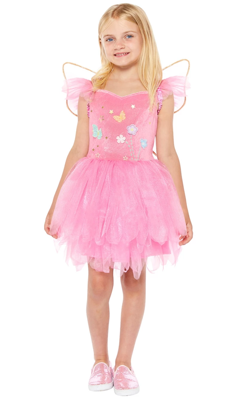 Pink Fairy Girl Costume - Age 3 to 4 Years