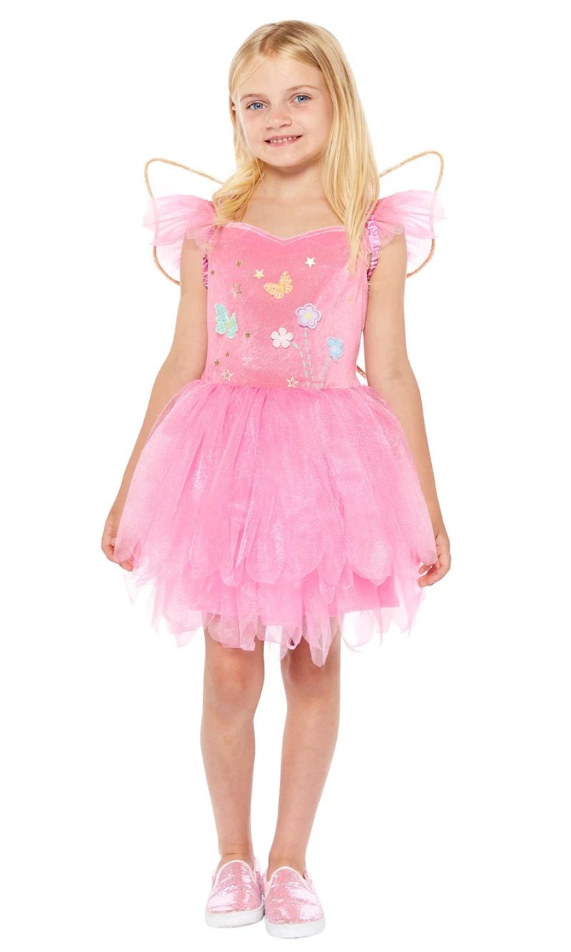 Pink Fairy Girl Costume - Age 6 to 8 Years
