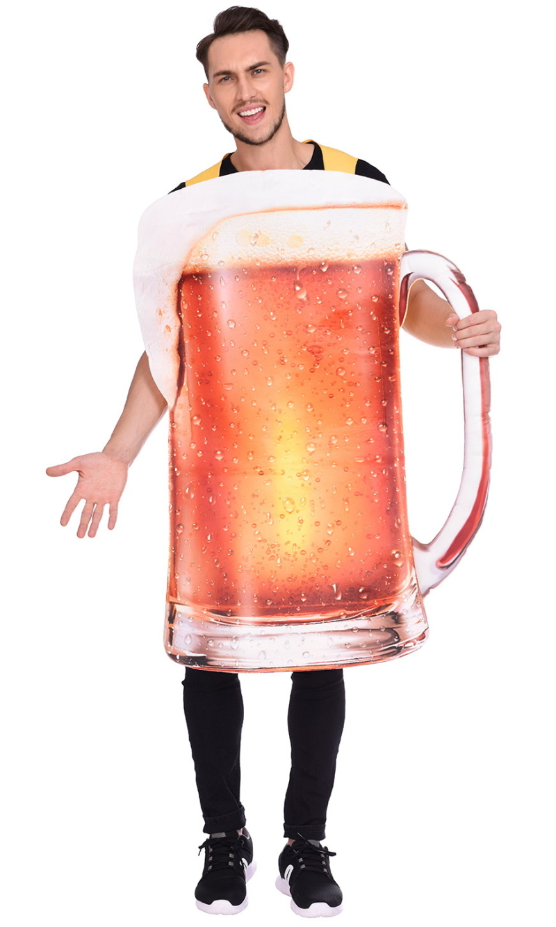 Pint Of Beer Tabard Costume - Adult Size Standard (M)