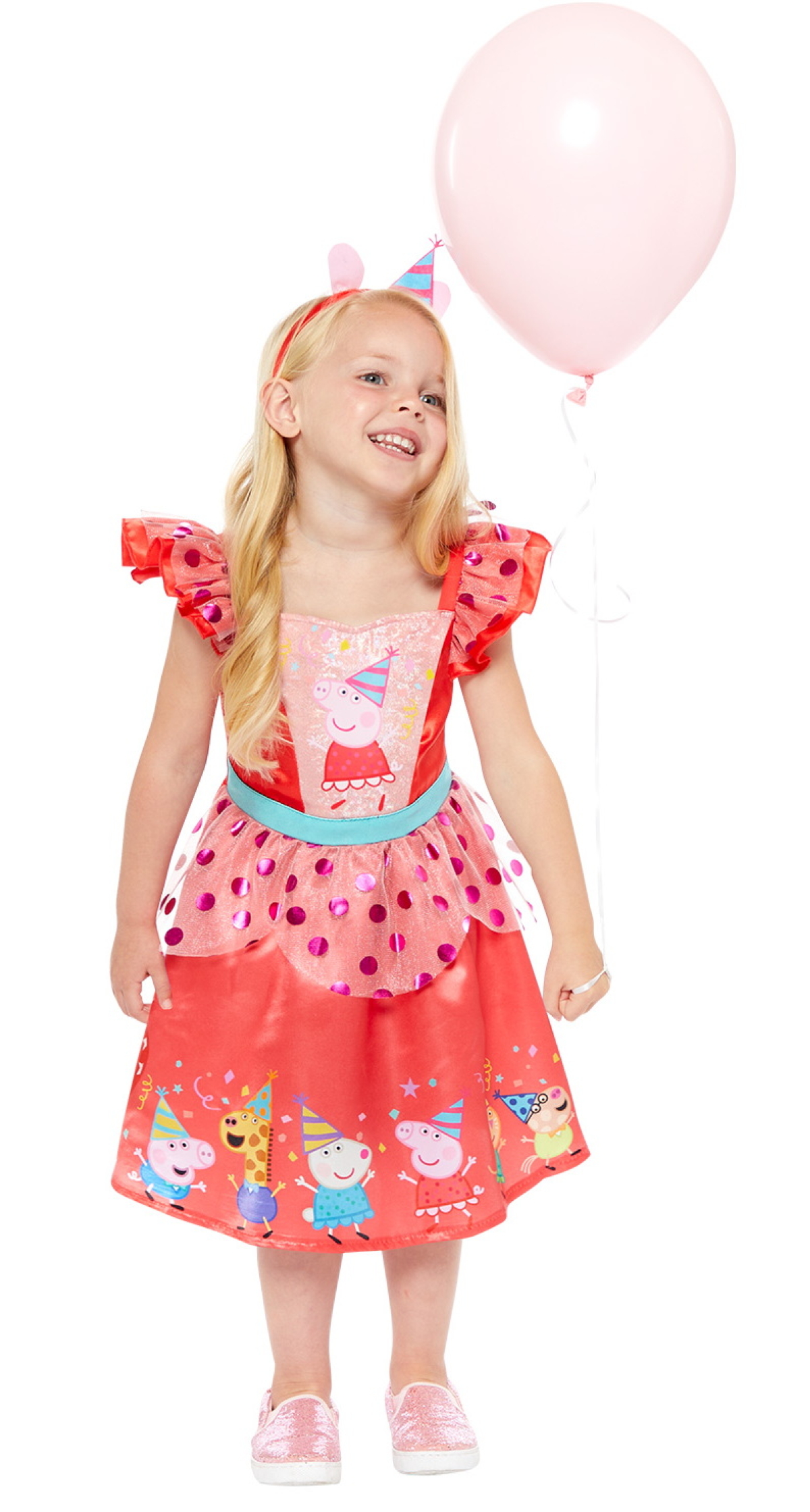 Official Licensed Peppa Pig Party Dress Costume - Age 3 to 4 Years - Image 2