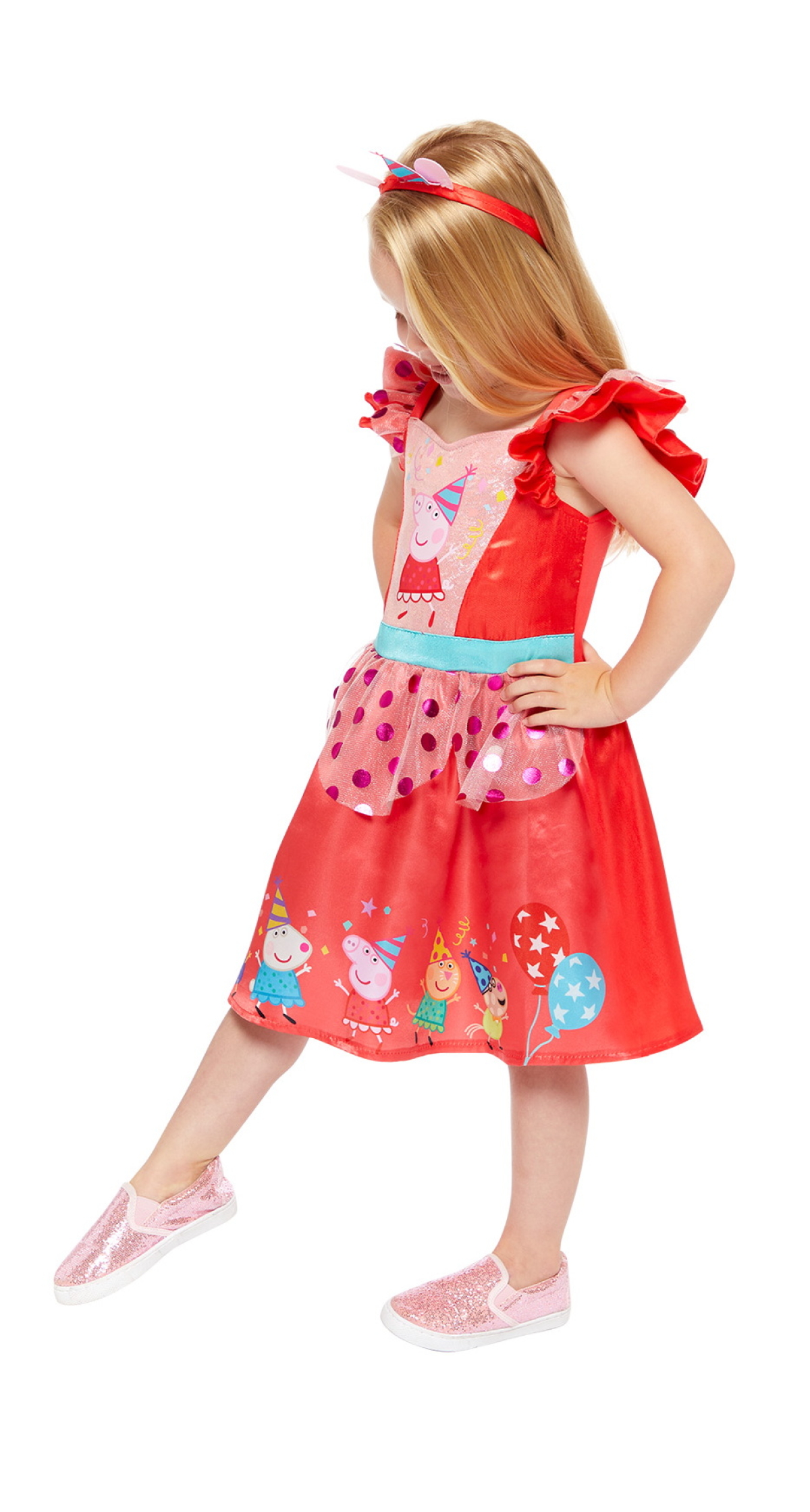 Official Licensed Peppa Pig Party Dress Costume - Age 3 to 4 Years - Image 3