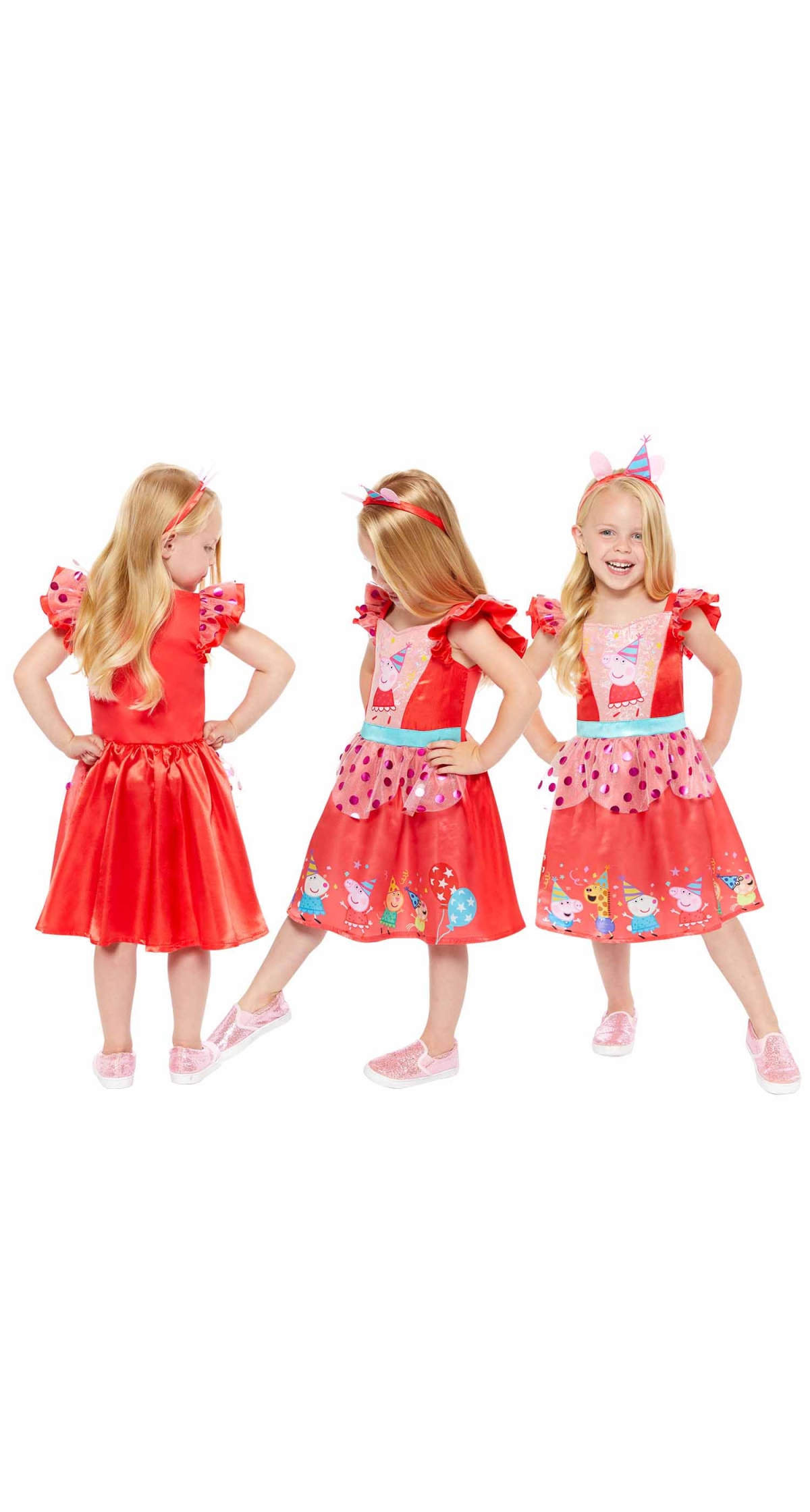 Official Licensed Peppa Pig Party Dress Costume - Age 3 to 4 Years - Image 5