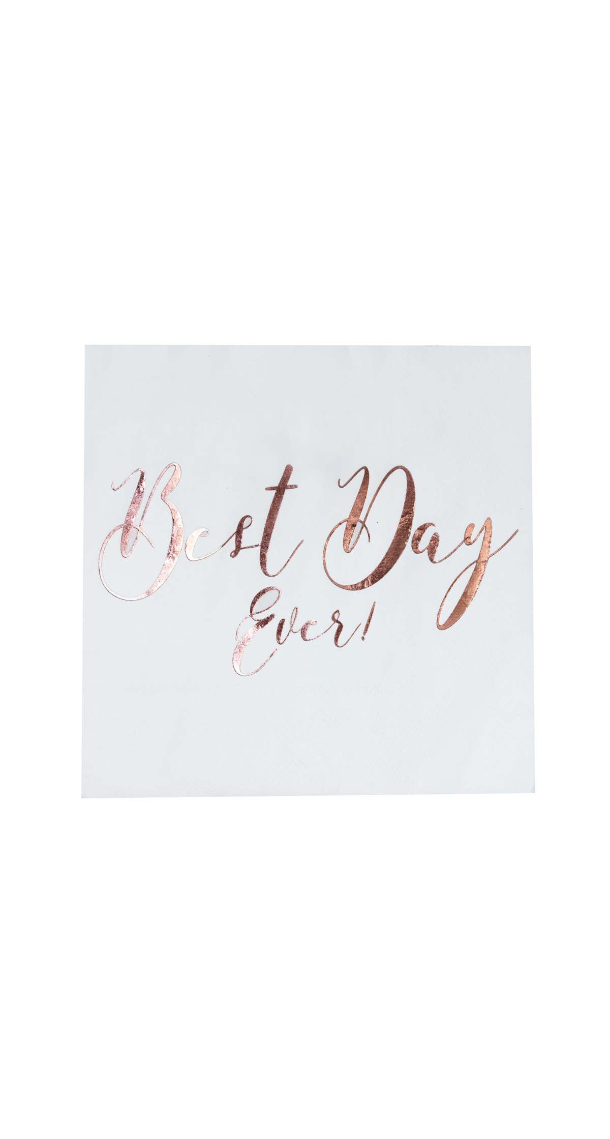 Rose Gold Best Day Ever Napkins - 20pk - Image 3
