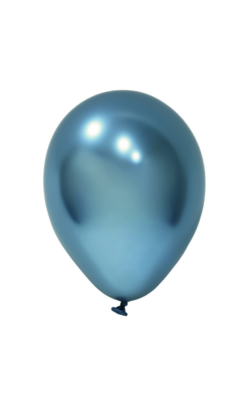 Balonevi Chrome Blue Latex Balloon 5 Inch - 100pcs