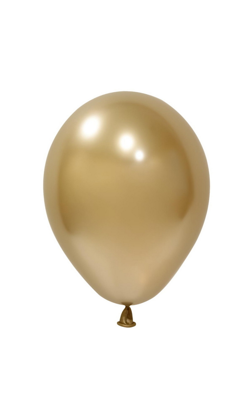 Balonevi Chrome Gold Latex Balloon 5 Inch - 100pcs