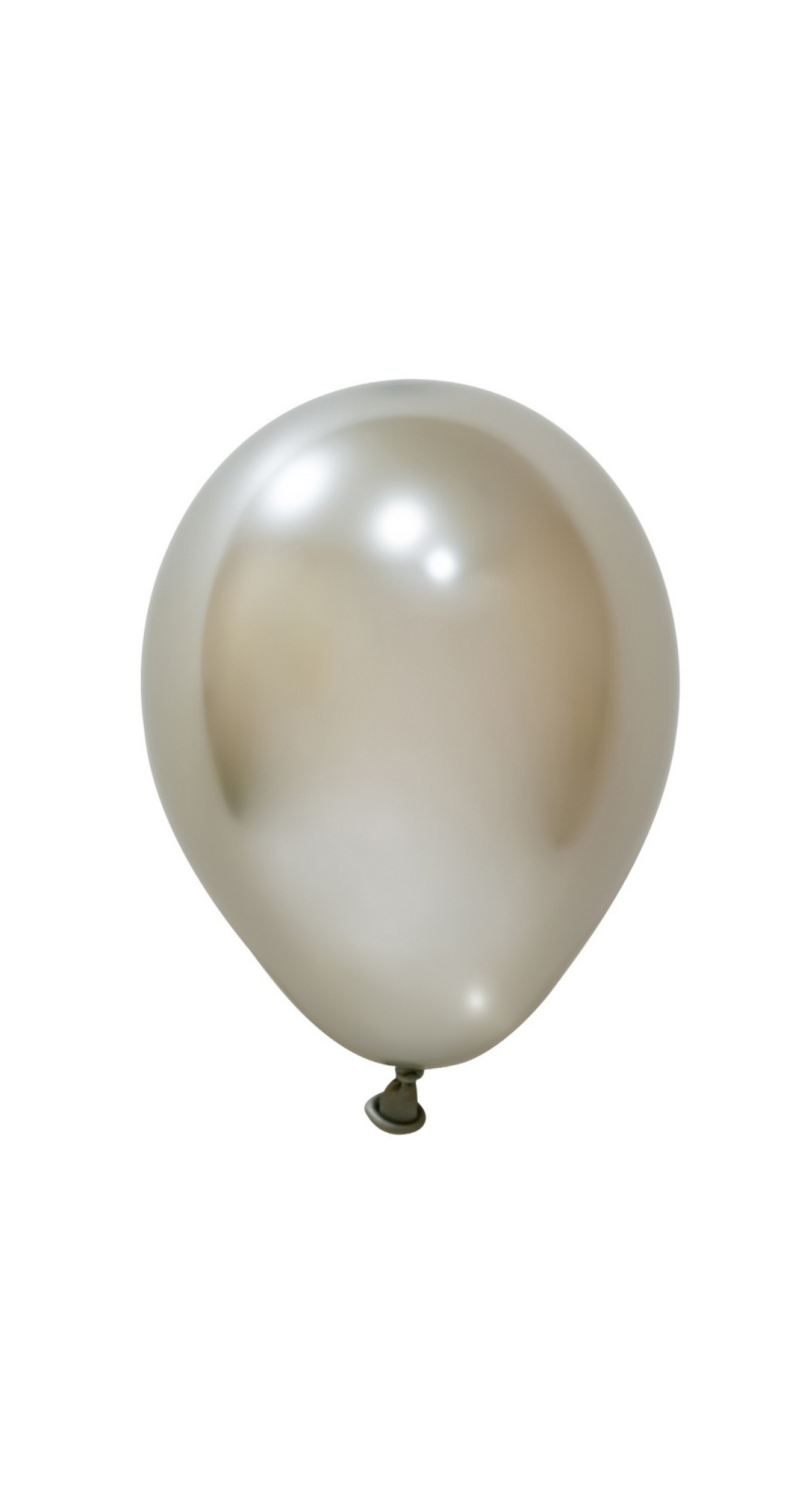 Balonevi Chrome White Gold Latex Balloon 5 Inch - 100pcs