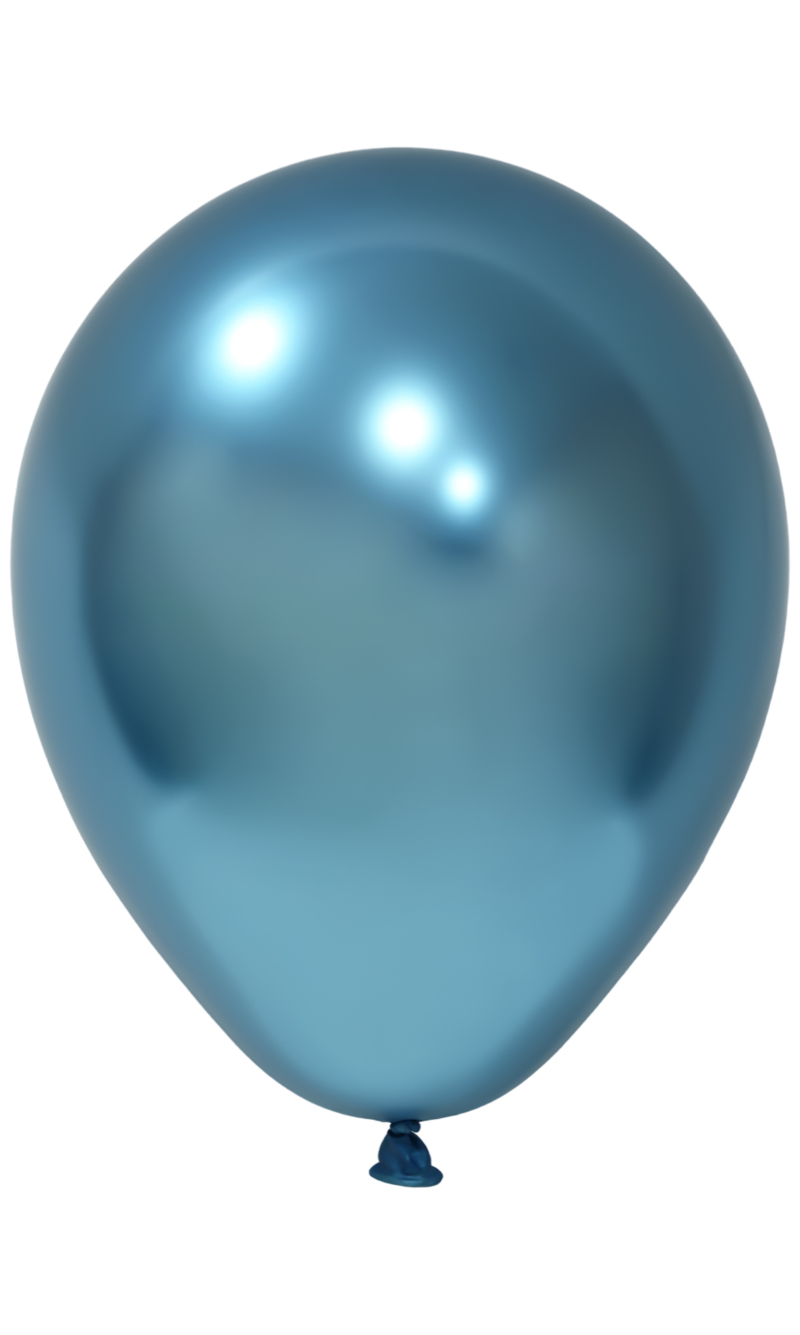Balonevi Chrome Blue Latex Balloon 12 Inch - 50pcs