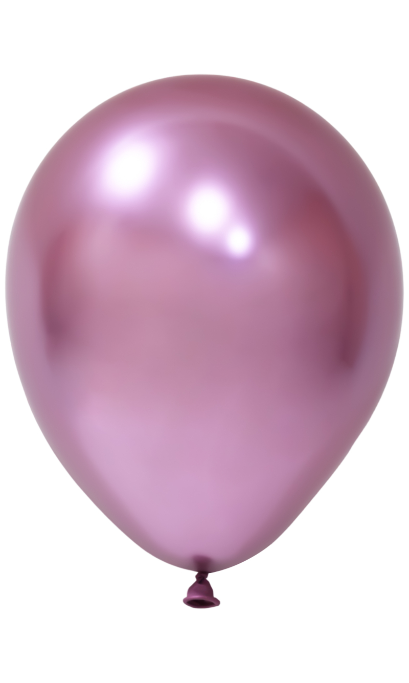 Balonevi Chrome Pink Latex Balloon 12 Inch - 50pcs