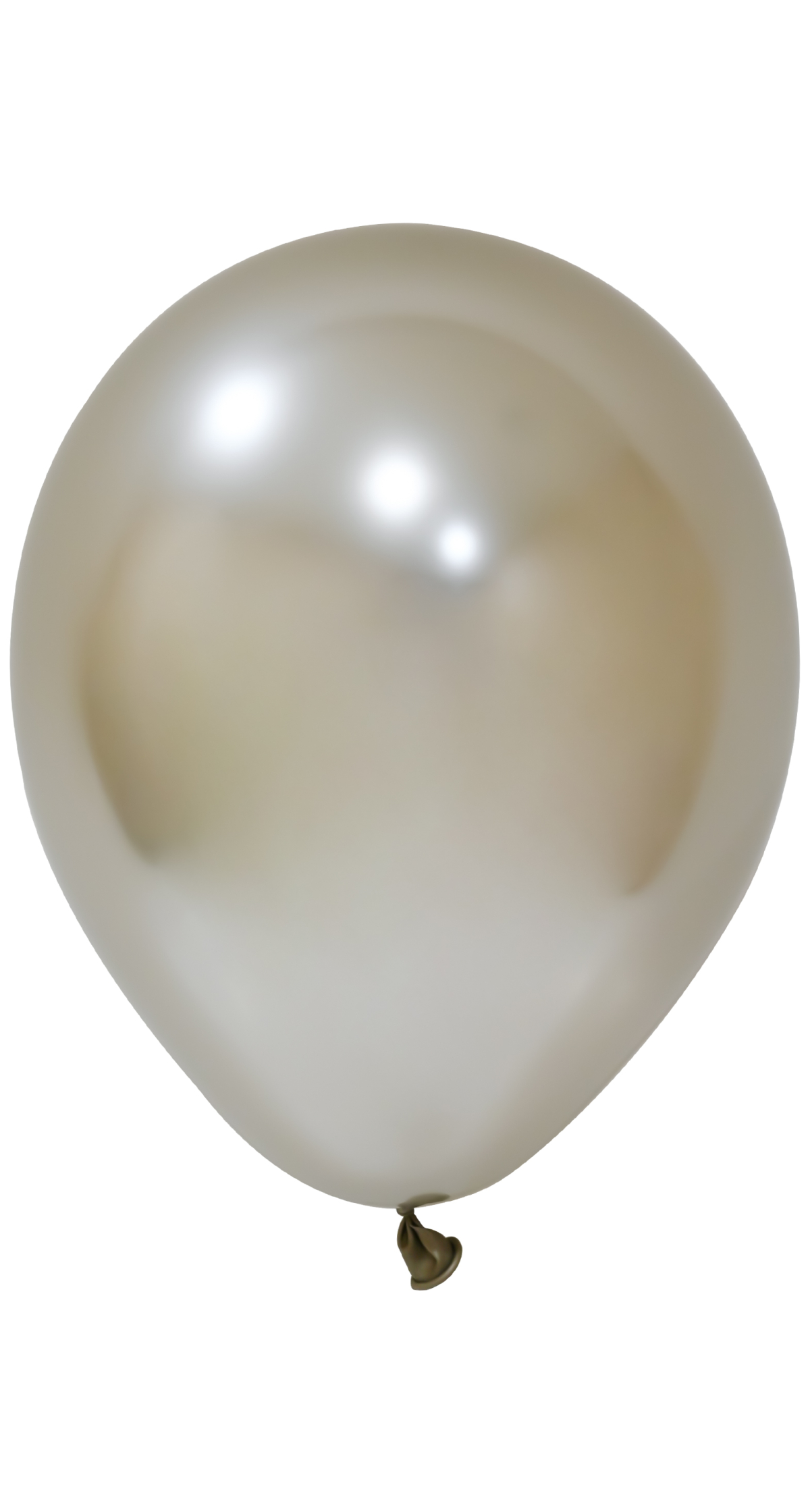 Balonevi Chrome White Gold Latex Balloon 12 Inch - 50pcs