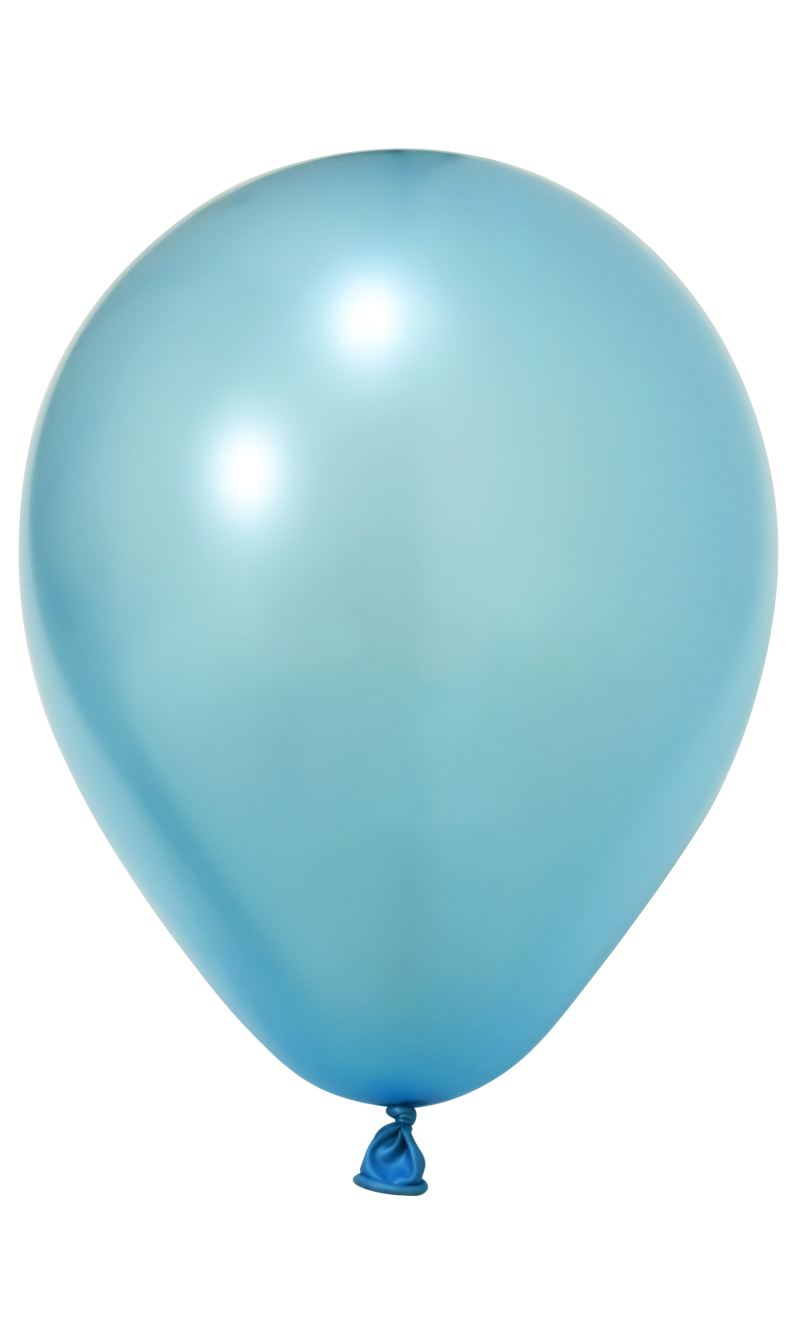 Balonevi Metallic Light Blue Latex Balloon 12 Inch - 100pcs