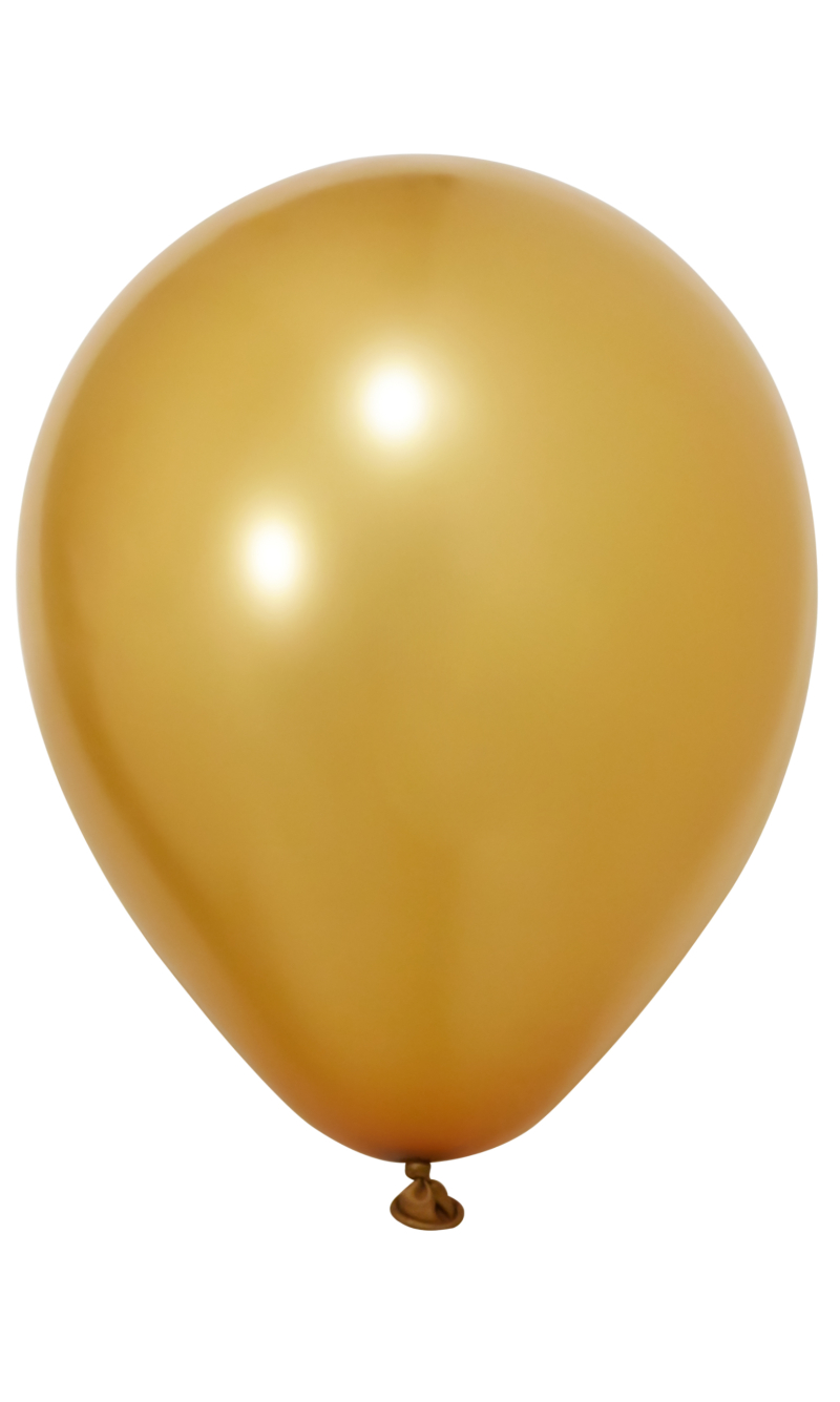 Balonevi Metallic Gold Latex Balloon 12 Inch - 100pcs