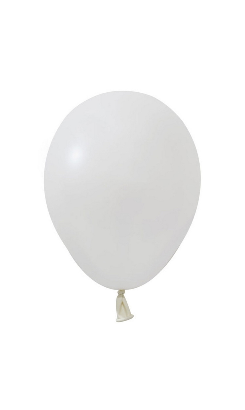 Balonevi Pastel White Latex Balloon 5 Inch