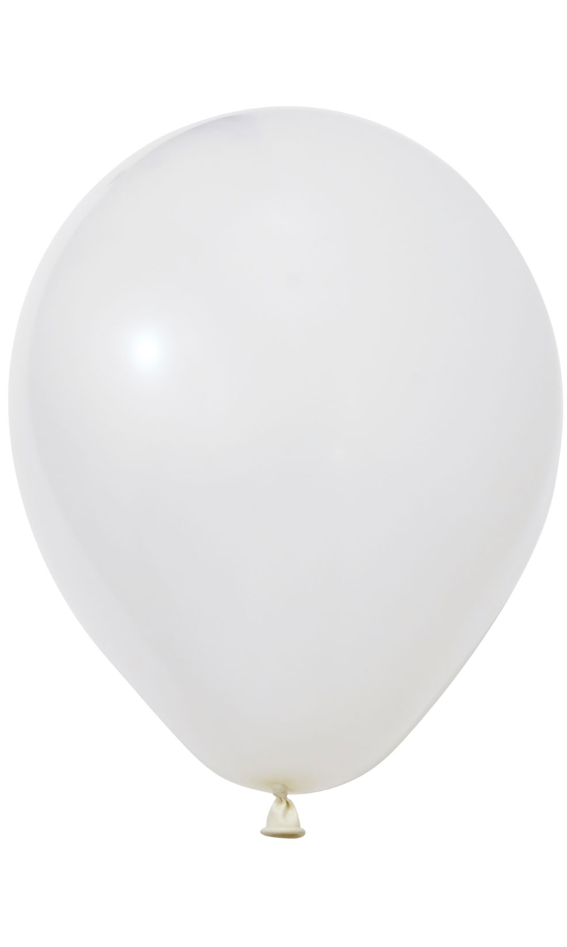 Balonevi Pastel White Latex Balloon 12 Inch - 1pc