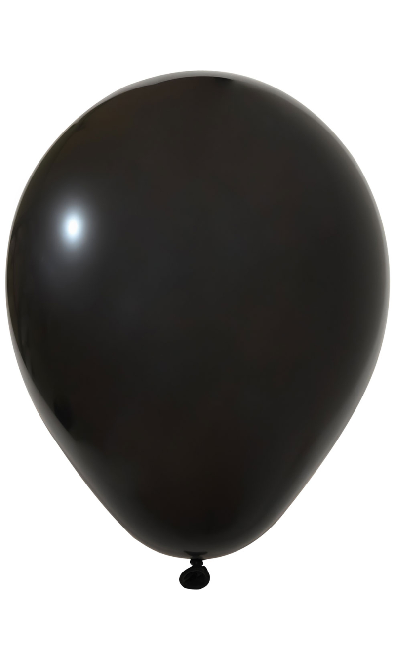 Balonevi Pastel Black Latex Balloon 12 Inch - 100pcs