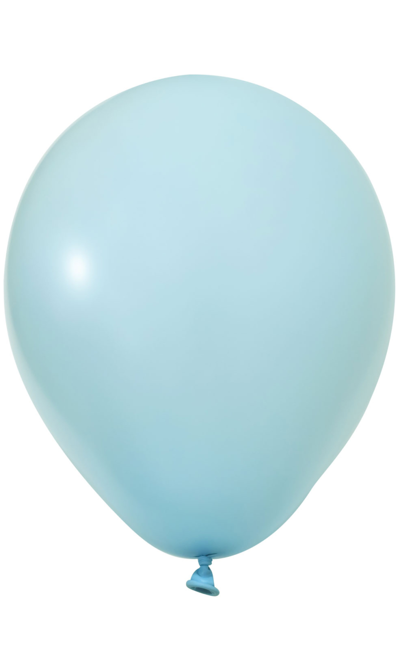 Balonevi Pastel Macaron Blue Latex Balloon 12 Inch - 100pcs