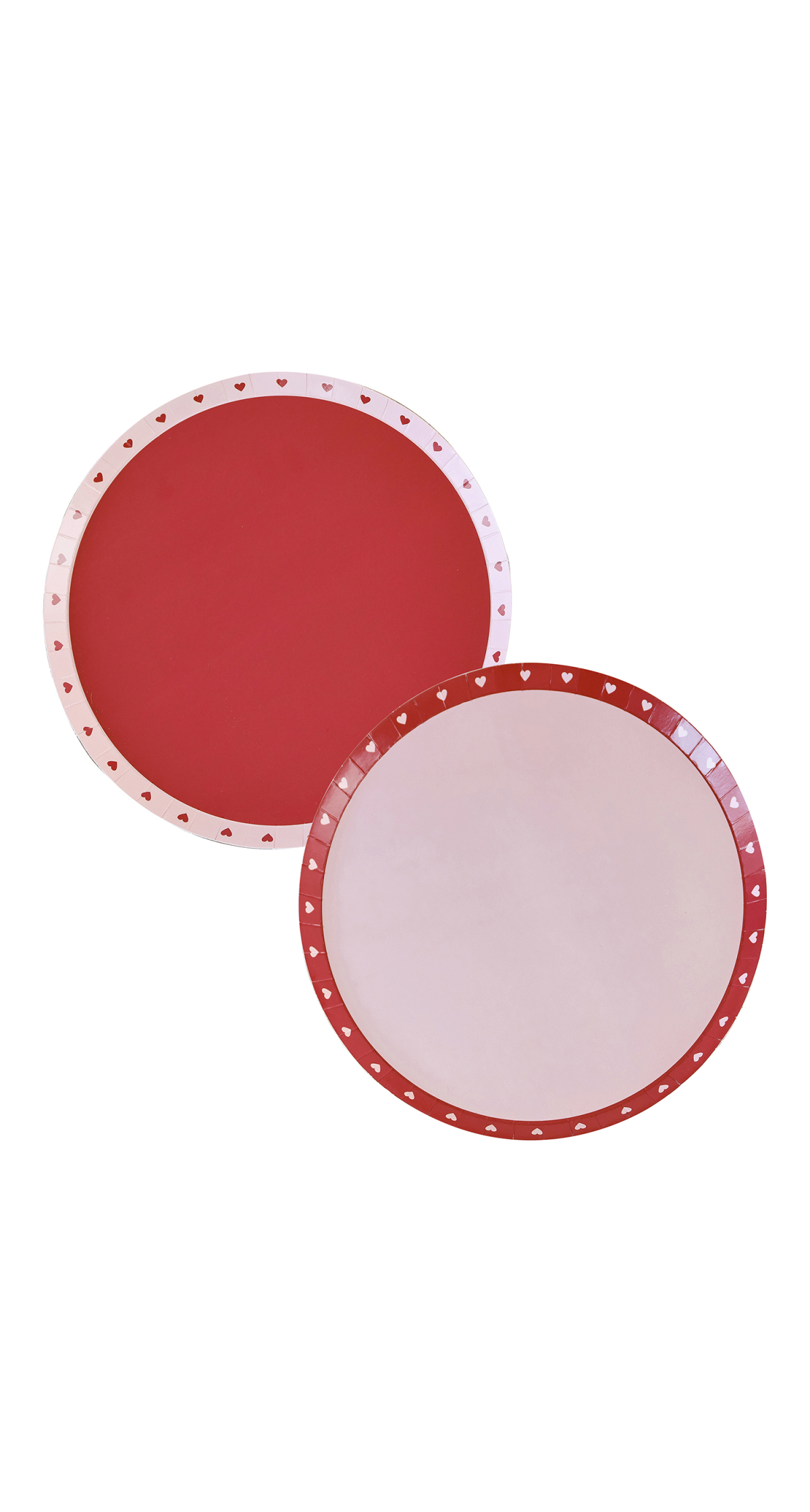 Red and Pink Valentines Heart Plates 25cm - 8pk - Image 4