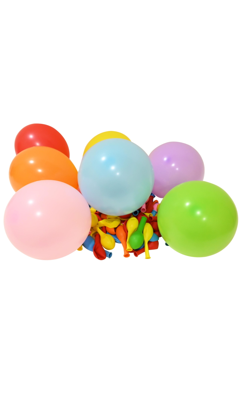 Balonevi Pastel Assorted Color Latex Balloon 12 Inch - 100pcs